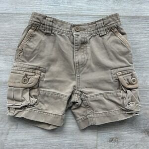 Polo Ralph Lauren Boys 18M Khaki Beige Chino Cargo Shorts Adjustable Waist